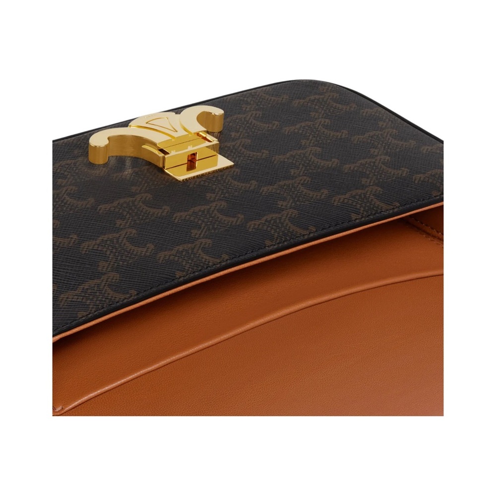 Brand New CELINE SHOULDER BAG CLAUDE IN TRIOMPHE CANVAS & CALFSKIN Authenticated - Picture 7 of 16